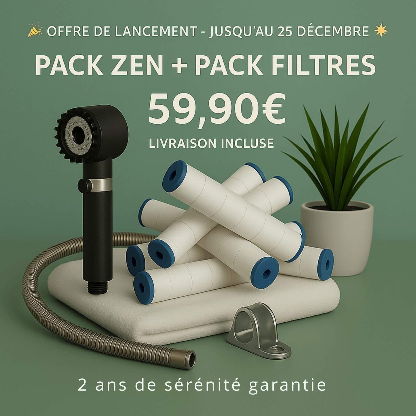 Bundle complet Pack Zen et Pack Filtres HOMYHEALTHY - Offre de lancement à 59,90€